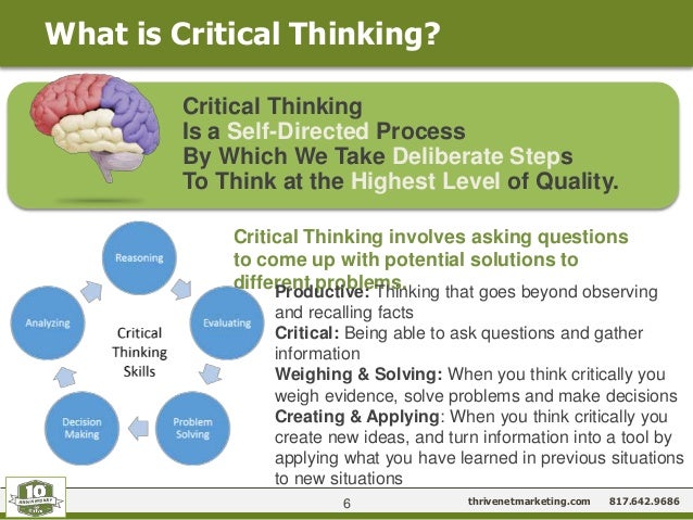 are critical thinking and time management related